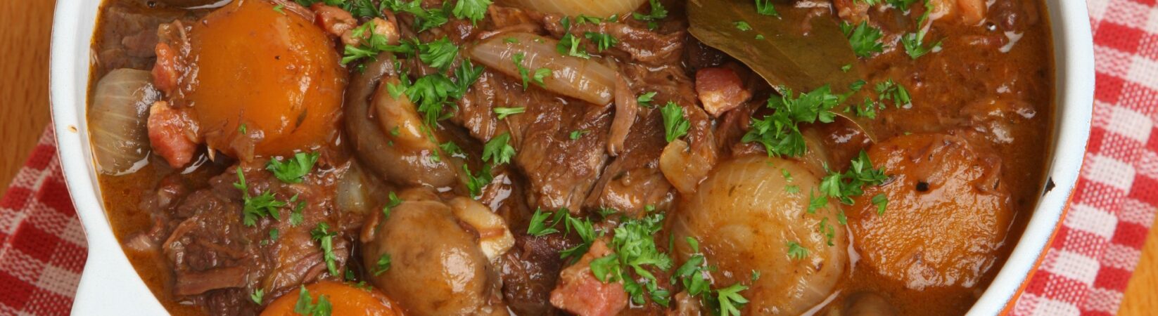 Beef Bourguignon-Eintopf