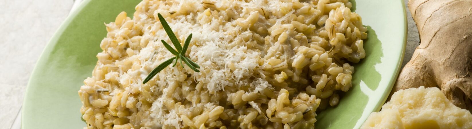 Risotto mit Kohlrabi, Ingwer und Parmesan