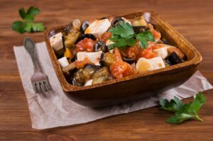 Ratatouille mit veganem Feta