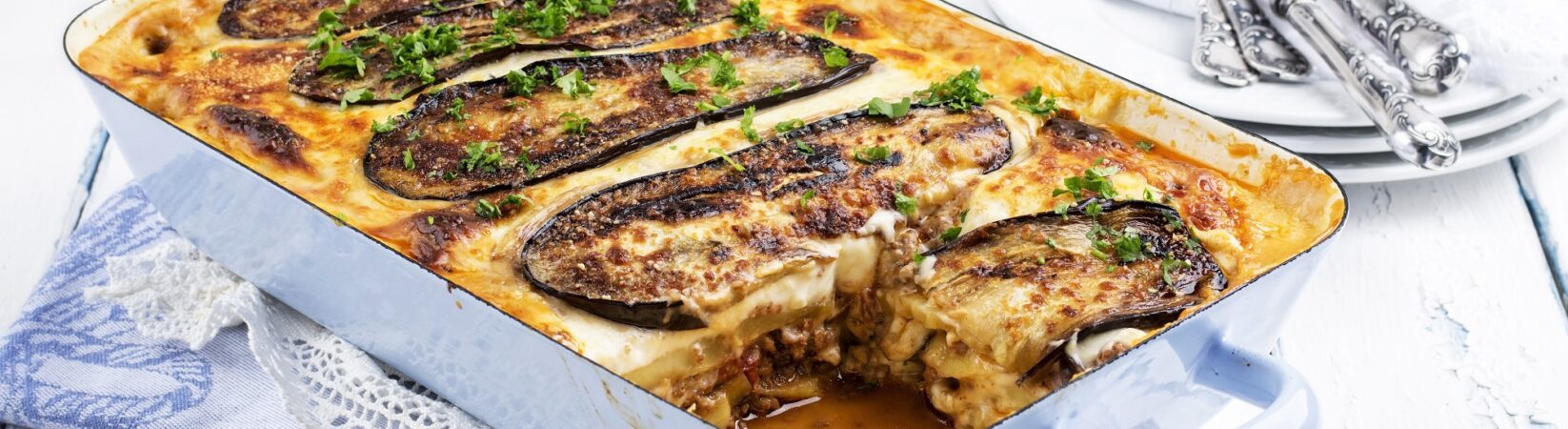 Auflauf mit Aubergine und Hackfleisch