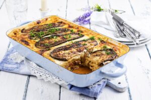 Auflauf mit Aubergine und Hackfleisch