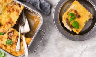 Auberginenauflauf mit Mozzarella Auberginenauflauf mit Mozzarella
