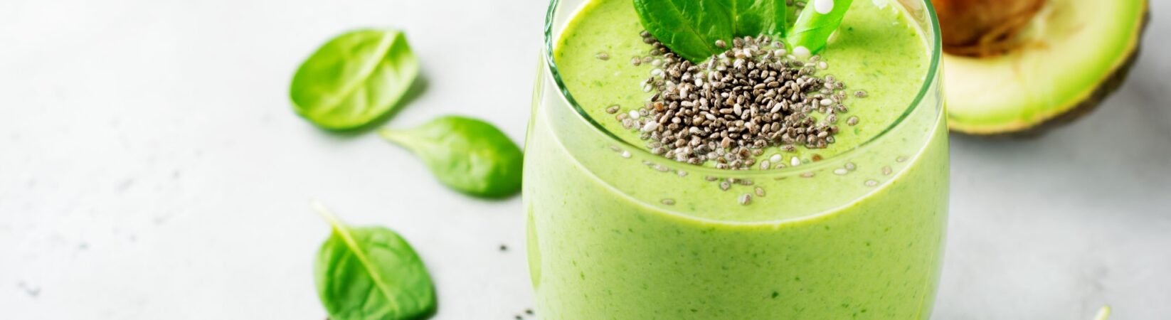 Avocado-Shake mit Chiasamen