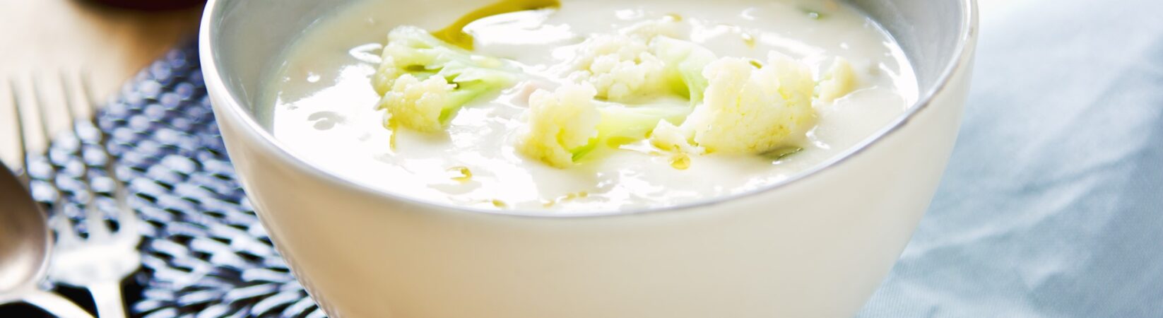 Blumenkohlsuppe mit Kartoffeln