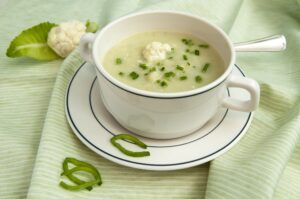 Blumenkohlsuppe mit Lauch