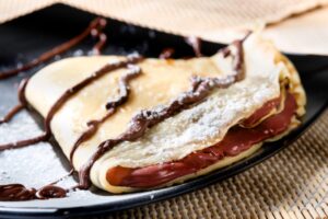 Crêpe mit Bananen-Schokocreme