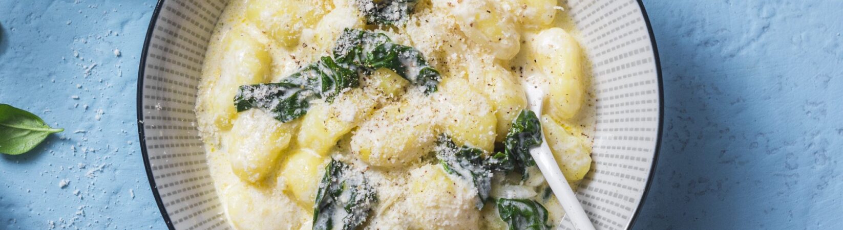 Gnocchi mit Spinat und Sojacreme