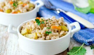 Haferbrei mit Gemüse