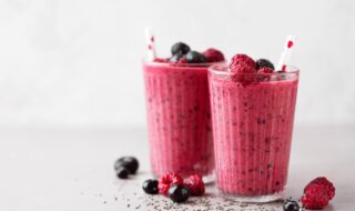 Himbeer-Johannisbeer-Shake