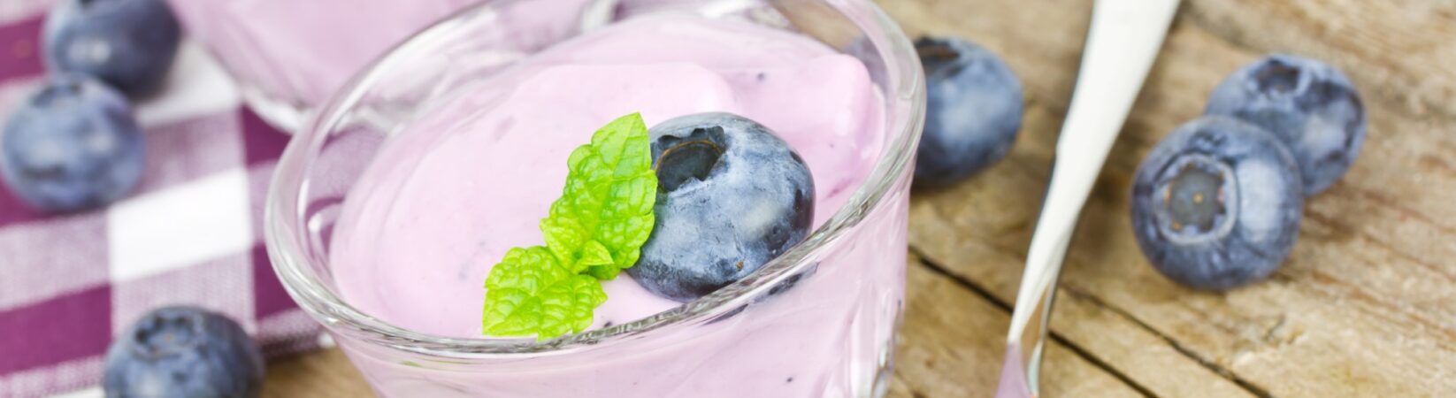 Joghurt mit Blaubeeren