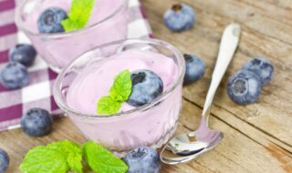 Joghurt mit Blaubeeren