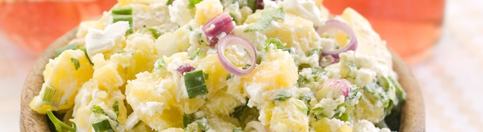 Kartoffelsalat mit Schalotte und Frühlingszwiebel