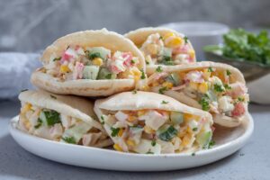 Krabbensalat-Eiweiß-Brötchen