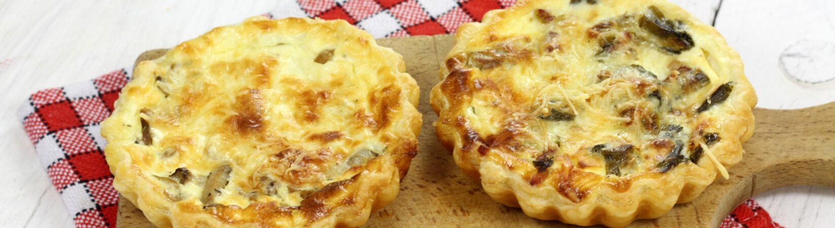 Mini-Champignon-Quiche mit Ricotta