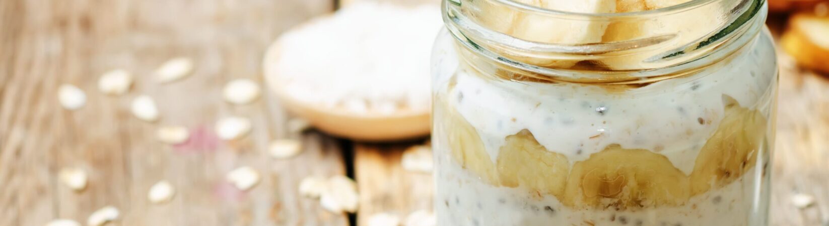 Bananen-Overnight Oats mit Chiasamen