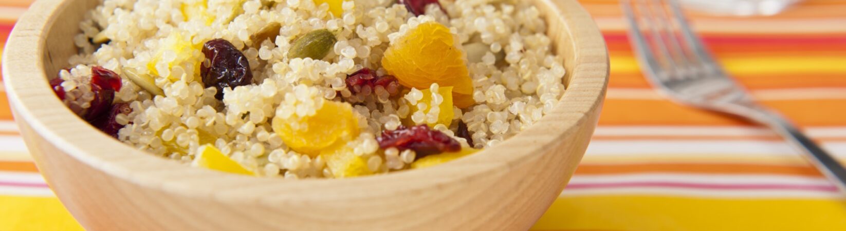 Quinoa mit Kürbis, Orange und Cranberries