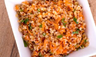 Bulgur-Quinoasalat mit Möhren Bulgur-Quinoasalat mit Möhren