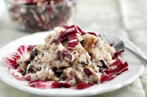 Radicchio-Risotto mit Parmesan