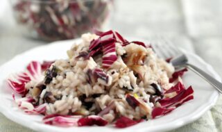Radicchio-Risotto mit Parmesan Radicchio-Risotto mit Parmesan