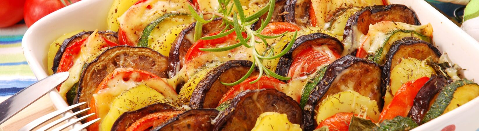 Ratatouille Auflauf mit Kartoffeln