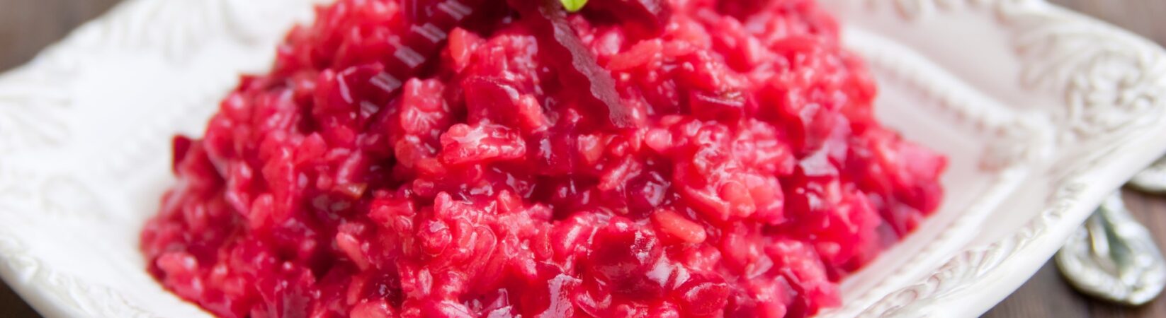 Naturreis mit rote Bete