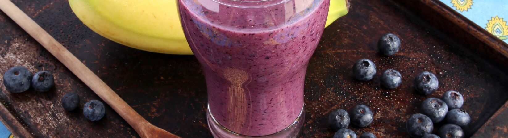 Blaubeer-Smoothie mit Banane