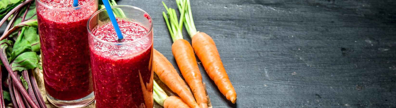 Smoothie mit Rote Bete und Möhren