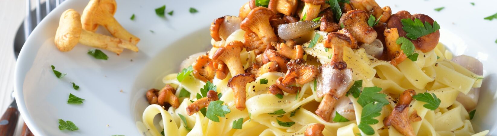 Tagliatelle mit frischen Pfifferlingen